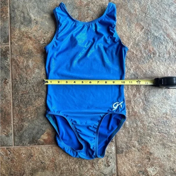 GK Iridescent Blue Leotard Adult XS - Picture 5 of 5